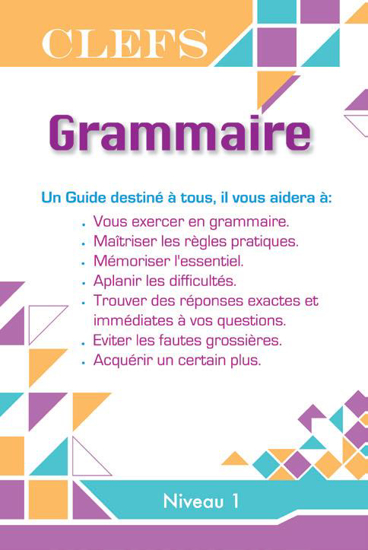 Picture of CLEFS: Grammaire Niveau 1